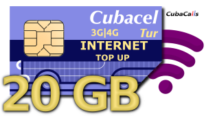 Cubacel Tur 20GB Internet